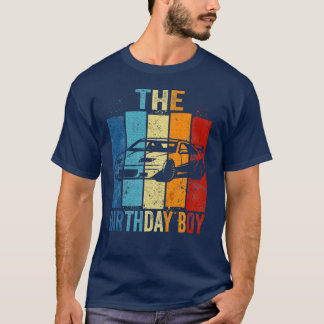 Camiseta The Birthday Boy Race Car Birthday Racing Car frie