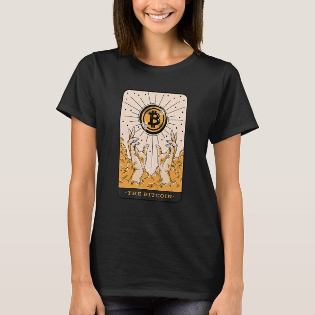 Camiseta The Bitcoin Tarot Card Magic Hands (Frente)