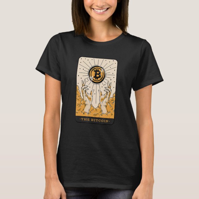 Camiseta The Bitcoin Tarot Card Two Hands Cryptocurrency BT (Frente)