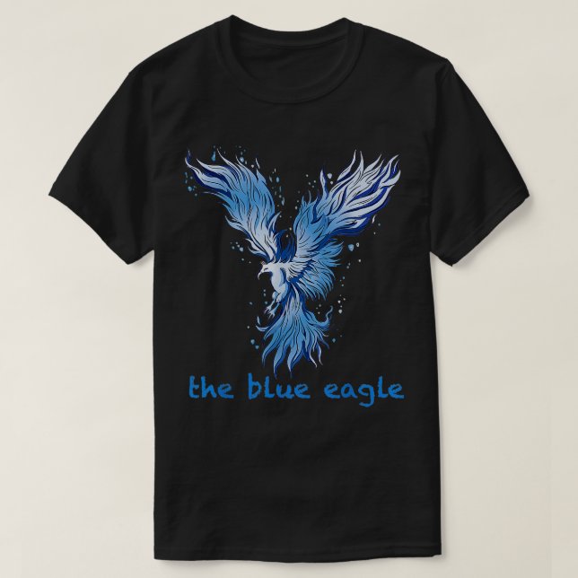 Camiseta The blue Eagle Unise , American USA Eagle Tee Natu (Frente do Design)
