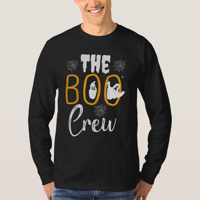 Camiseta The Boo Crew  Halloween Ghosts Trick or Treat (Frente)