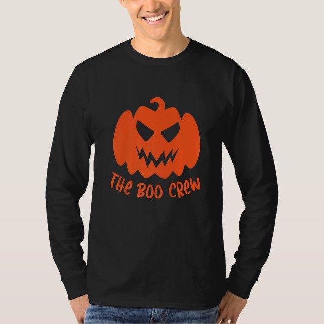 Camiseta The Boo Crew Lazy Halloween Costume  Ghost Spirit (Frente)