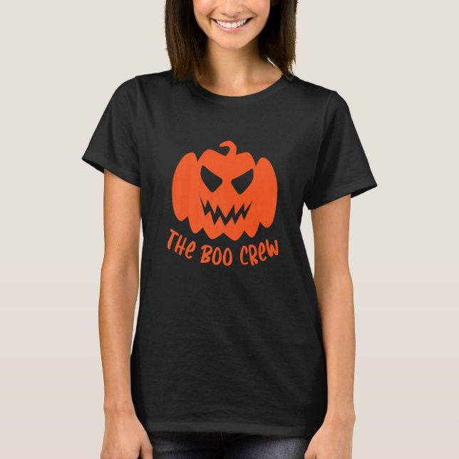 Camiseta The Boo Crew Lazy Halloween Costume  Ghost Spirit (Frente)