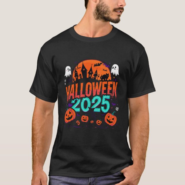 Camiseta The Boo Crew Orange Halloween Family Matching T-Sh (Frente)