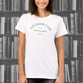 Camiseta The Book Club Green Crest Ler Discussão Repetir