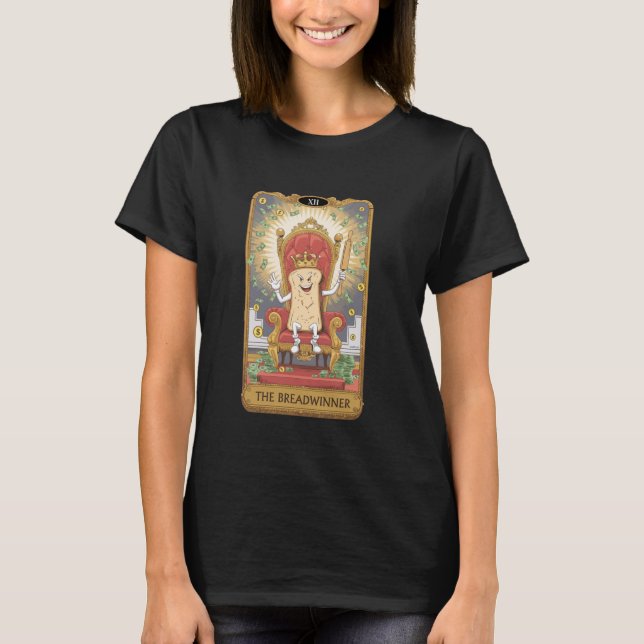Camiseta The Breadwinner Funny Money Tarot Hustler (Frente)