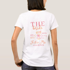 Camiseta THE BRIDE! Coctail Bachelorette Party 