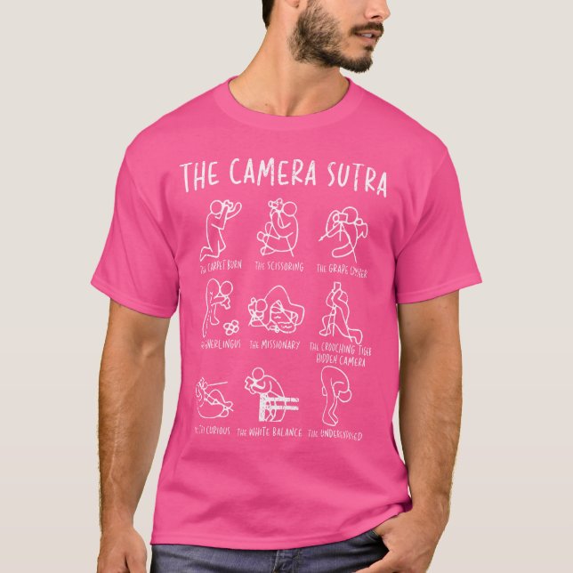 Camiseta The Camera Sutra Funny Photography Photographer Gr (Frente)