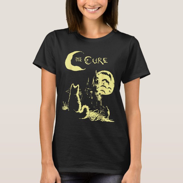 Camiseta The Cat Gothic Retro Cat Lover Men Women Kids  (Frente)