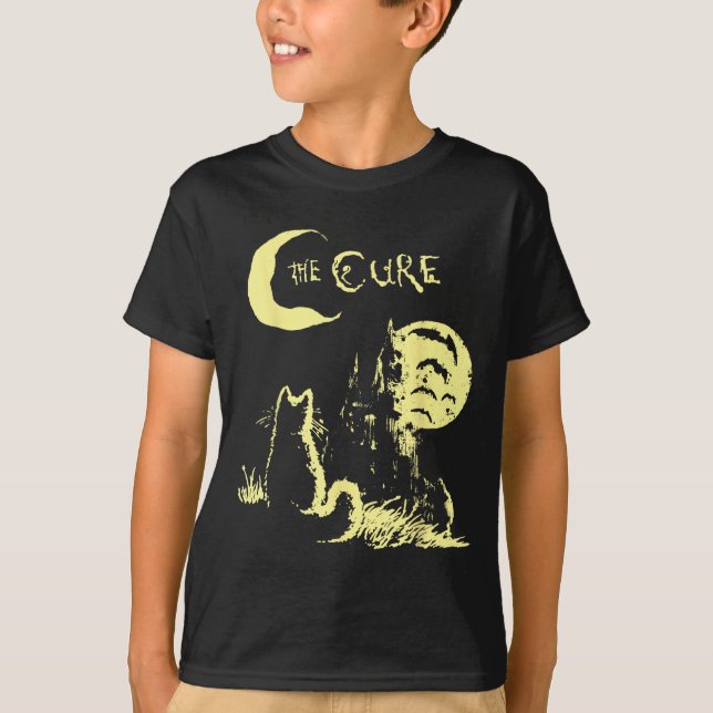 Camiseta The Cat Gothic Retro Cat Lover Men Women Kids  (Frente)
