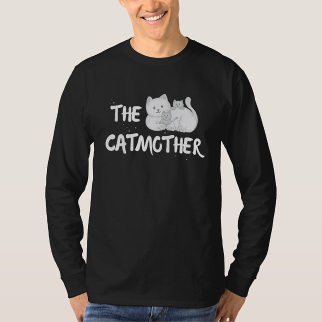 Camiseta The Catmother Funny Cute Cat Mother Mom Kitty Momm (Frente)