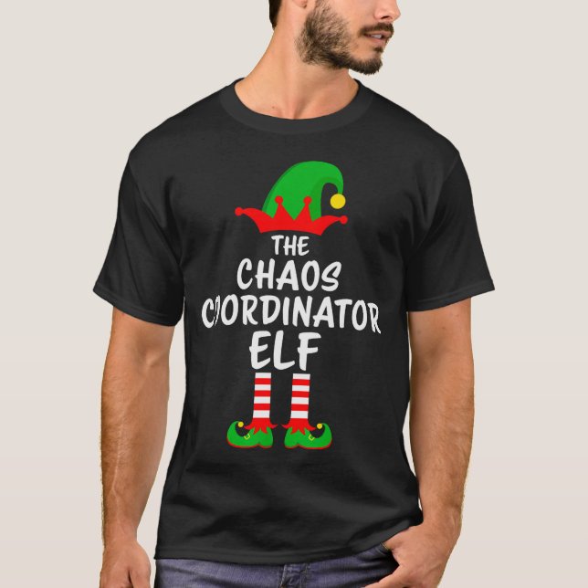 Camiseta The Chaos Coordinator Elf Matching Family Christma (Frente)
