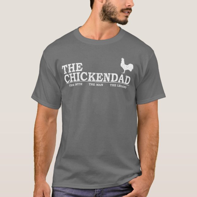 Camiseta The Chicken Dad Pet Loveree Cute funny family fami (Frente)