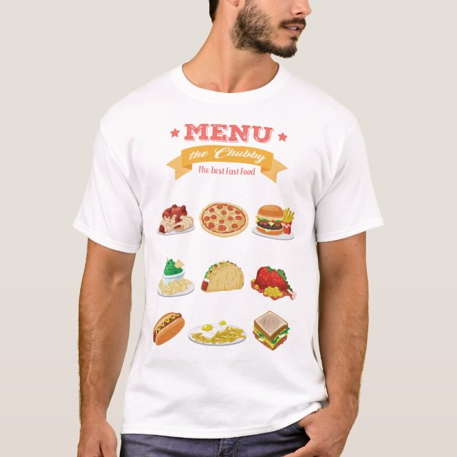 Camiseta the chubby restaurant (Frente)