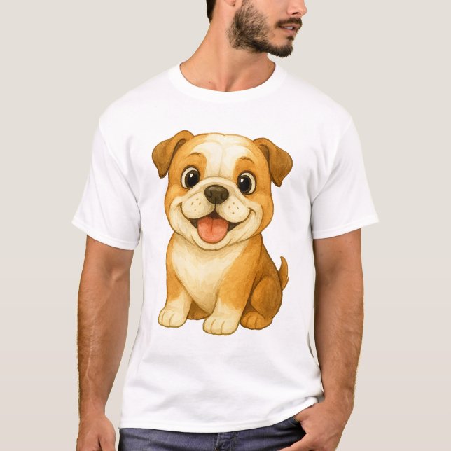 Camiseta The Churchillian Soul: Vintage British Bulldog (Frente)