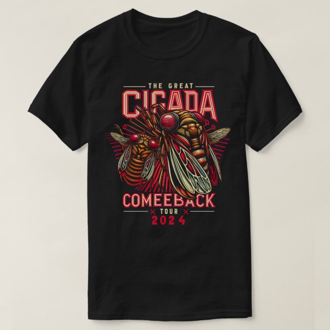 Camiseta The Cicada Reunion US Tour 2024 Cicada Concert Fes (Frente do Design)