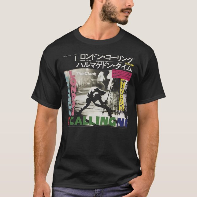 Camiseta The Clash T-ShirtLondon Chamando O Japão __ (Frente)