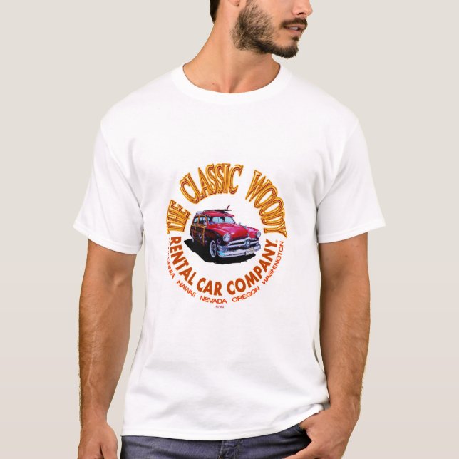 Camiseta The Classic Woody Rental Car Co. 2 (Frente)
