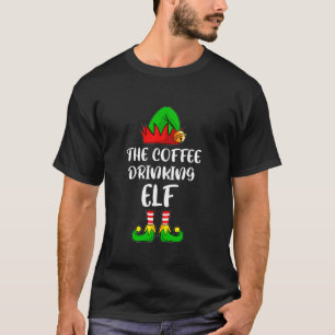 Camiseta The Coffee Bebendo Elf Family Group