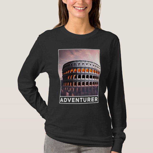 Camiseta The Colosseum Rome Italy Adventurer (Frente)