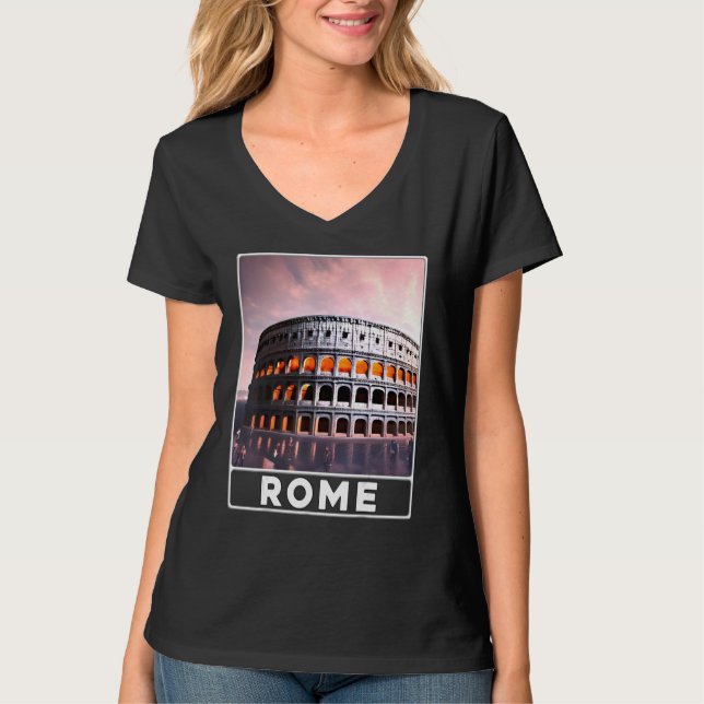 Camiseta The Colosseum Rome Italy Souvenir (Frente)