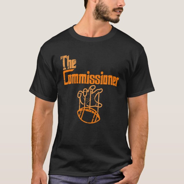 Camiseta The Commissioner Fantasy Football Commish FFL Men (Frente)