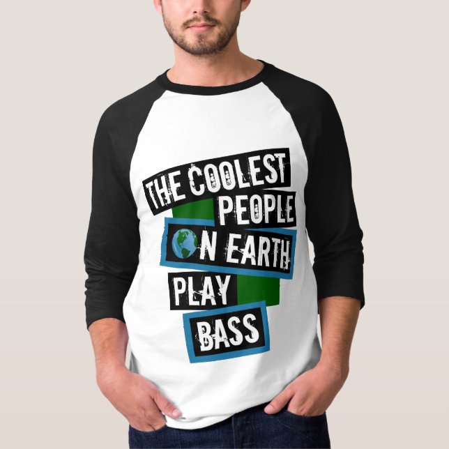 Camiseta The Coolest People on Earth Play Bass (Frente)