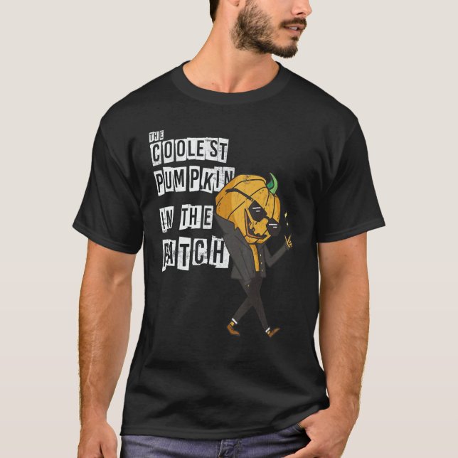 Camiseta The Coolest Pumpkin In The Patch  Scarecrow Pumpki (Frente)