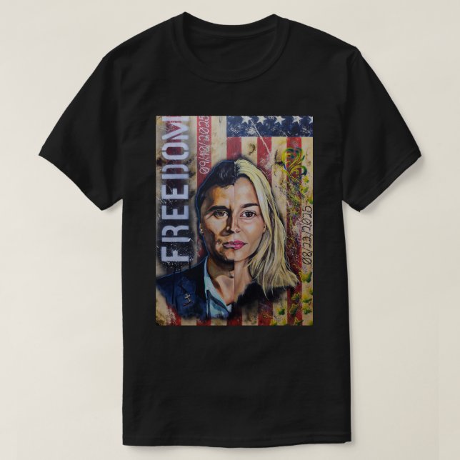 Camiseta The Cost of Freedom - American Patriot Artwork (Frente do Design)