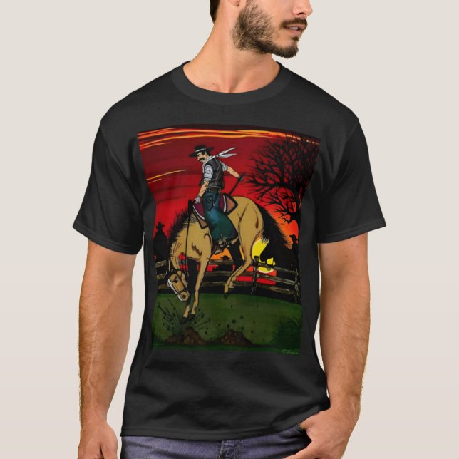 Camiseta "The Cowboys" Color Print. (Frente)