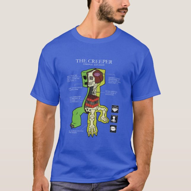 Camiseta THE CREEPER ANATOMY gift (Frente)