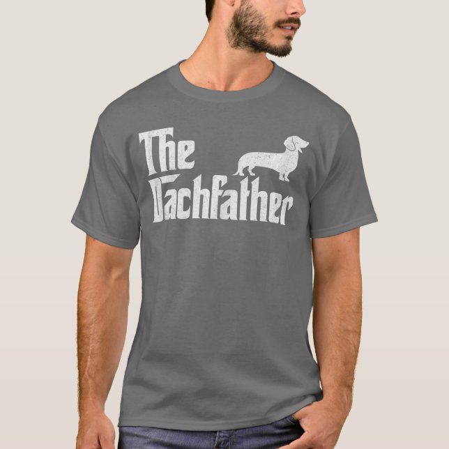 Camiseta The Dachshund Funny Wiener Dog Gifts For Men Fathe (Frente)