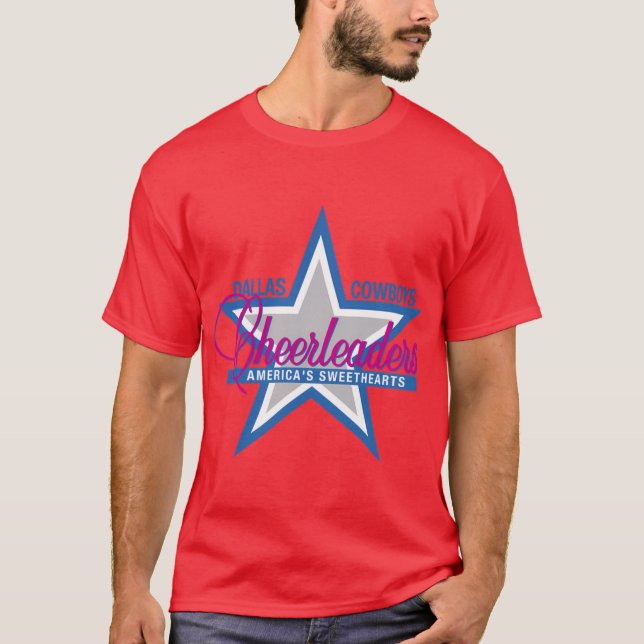 Camiseta The Dallas Cowboys Cheerleaders America Sweet Hear (Frente)