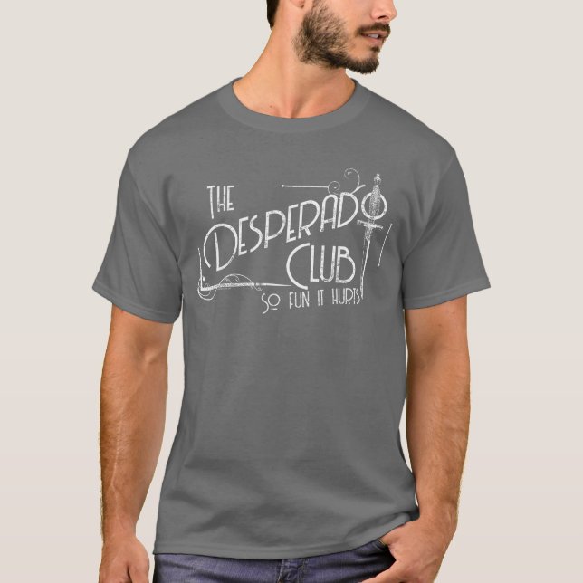Camiseta The Desperado Club Sign SciFi Book (Frente)
