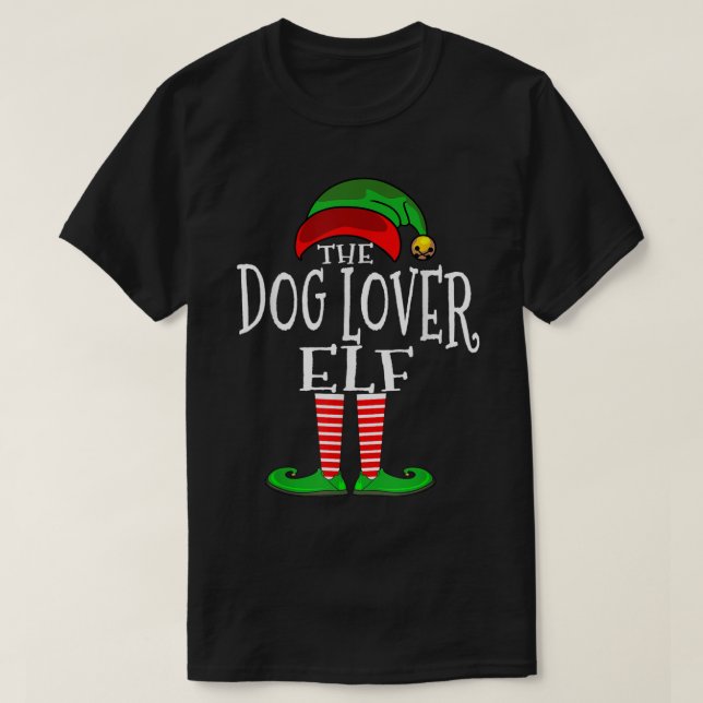 Camiseta The Dog Lover Elf Christmas Design (Frente do Design)
