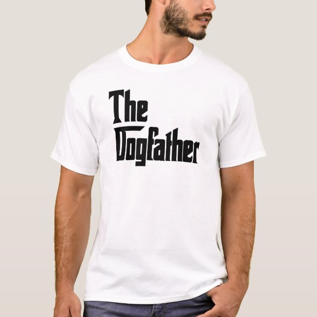 Camiseta The Dogfather Black on White (Frente)