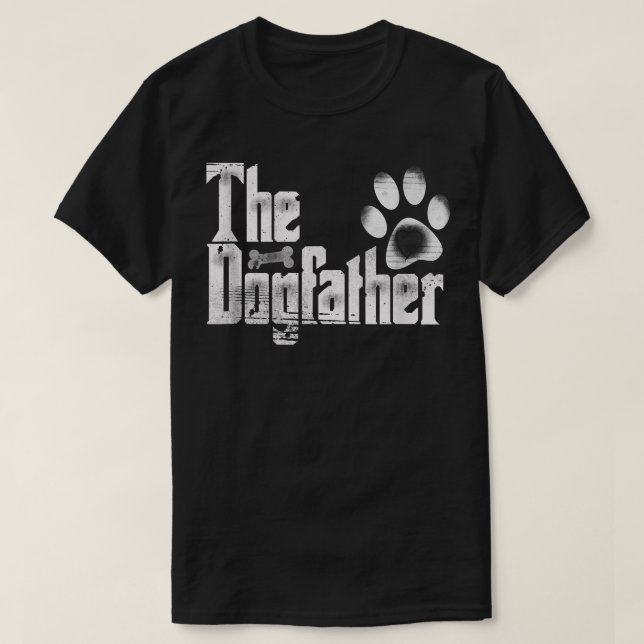 Camiseta The Dogfather   Dog Dad Funny Father's Day Gifts  (Frente do Design)