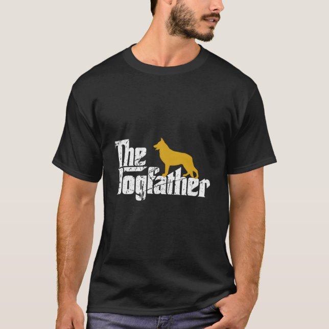 Camiseta The Dogfather Ger Shepherd DogfatherFather'S Day (Frente)