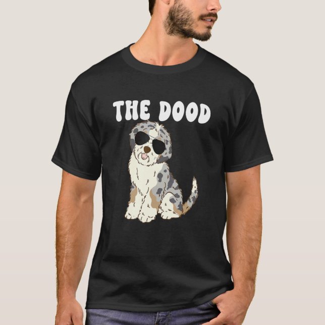 Camiseta The Dood Mom Blue Merle Aussiedoodle Doodle Dog Da (Frente)
