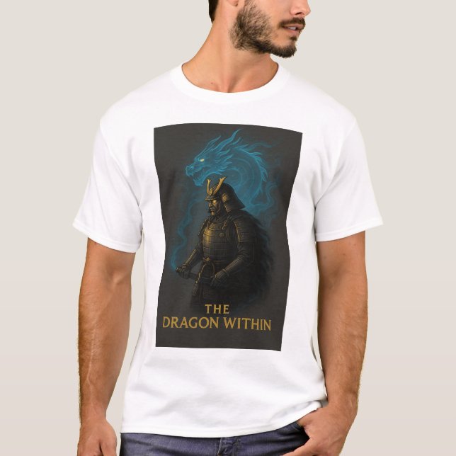 Camiseta The Dragon Within | Samurai and Spirit Dragon (Frente)