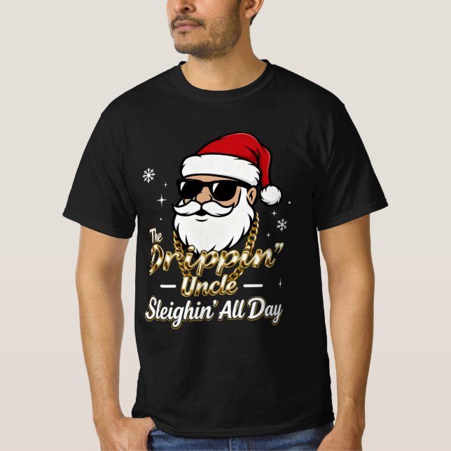 Camiseta The Drippin’ Uncle – Sleighin’ All Day | Urban Chr (Frente)
