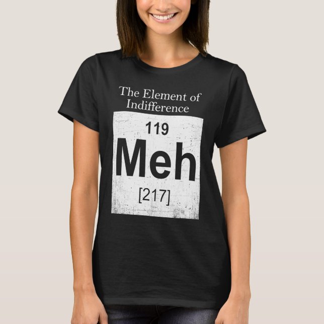 Camiseta The Elements Of Indifference  Science Teacher (Frente)