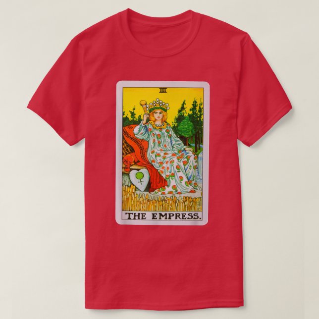 Camiseta The Empress Tarot Card Graphic Tee  (Frente do Design)