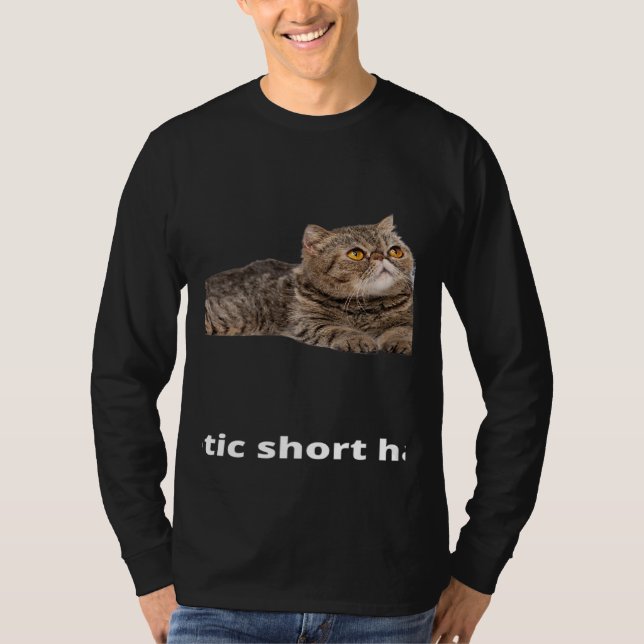 Camiseta The Exotic Shorthair Cat Mom cat Dad cat (Frente)