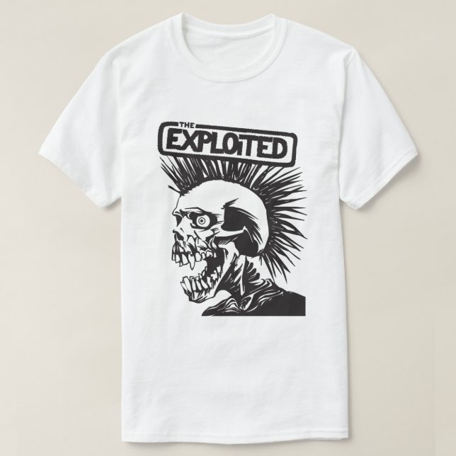 Camiseta The Exploited – Punk Skull (Frente do Design)