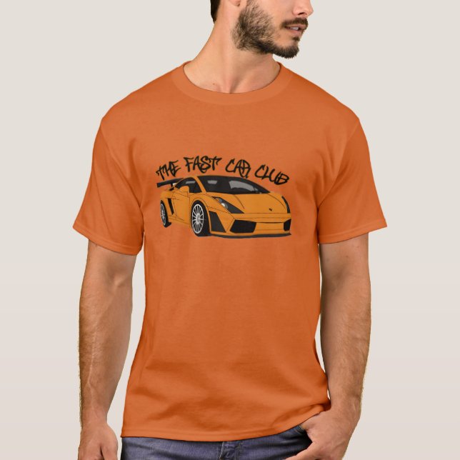Camiseta The Fast Car Club retro family (Frente)