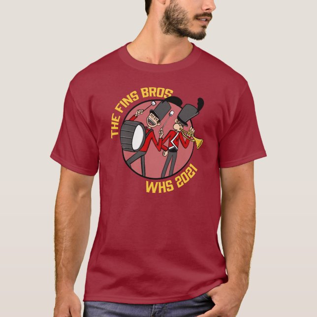 Camiseta The Fins Bros WHS 2021 T-Shirt (Frente)