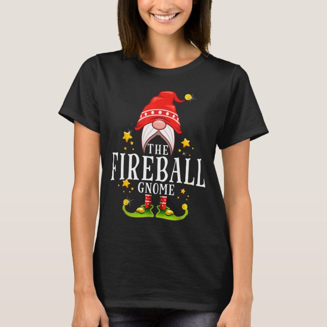 Camiseta The Fireball Gnome Christmas Matching  (Frente)
