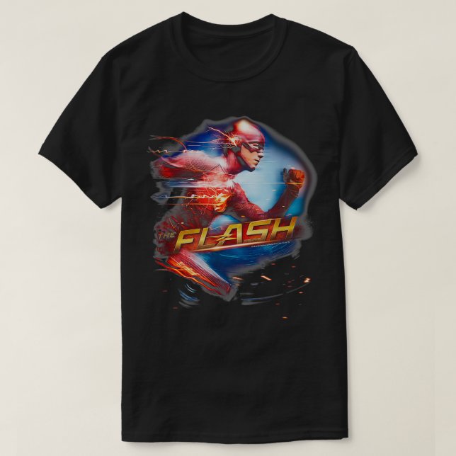 Camiseta The Flash TV Series Fastest Man  (Frente do Design)