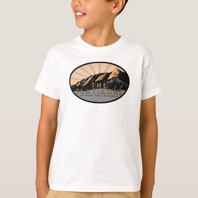 Camiseta The Flatirons, Chautauqua Park, Boulder CO T-Shirt (Frente)